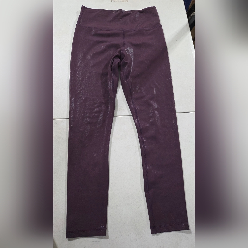ZYIA Plum Shimmer Active Leggings